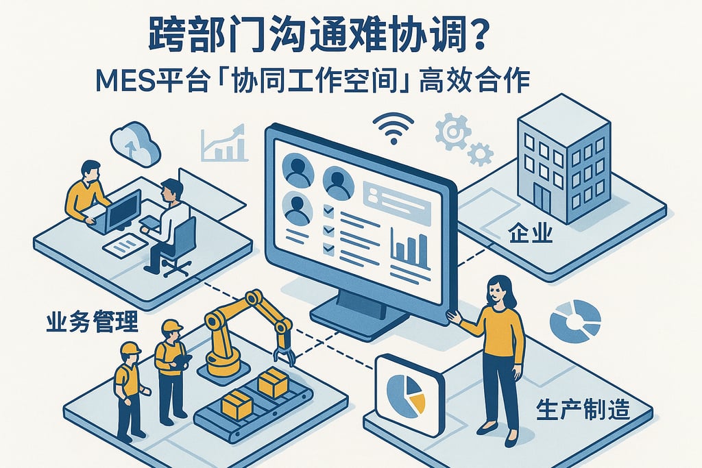 跨部门沟通难协调？MES 平台「协同工作空间」高效合作